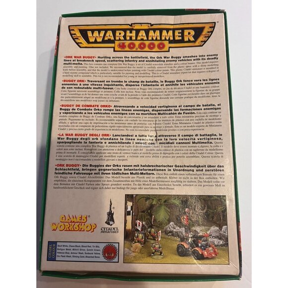Warhammer 40K Space Ork War Buggy Model Kit 1996 Citadel Miniatures Complete - Picture 9 of 12